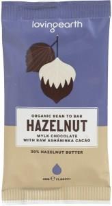 Loving Earth Hazelnut Mylk Chocolate with Raw Ashaninka Cacao 16x30g