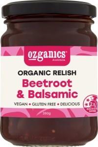 Ozganics Organic Beetroot & Balsamic Relish G/F 250g