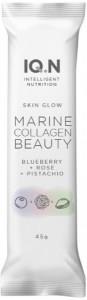 IQ.N INTELLIGENT NUTRITION Marine Collagen Beauty Bar (Skin Glow) Blueberry + Rose + Pistachio 45g x