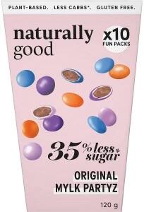 Naturally Good Original Mylk Partyz Fun Packs 35% less sugar 10pk