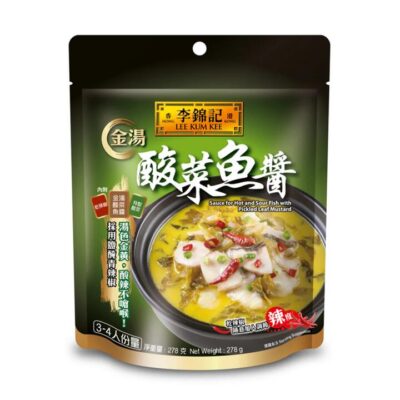Lee Kum Kee Sauce for Hot and Sour Fish with Pickled Leaf Mustard - 278g