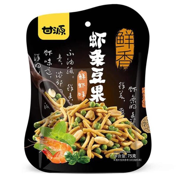 Ganyuan Shrimp Flavored Pea Snacks - 75g
