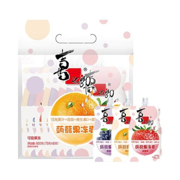 Strong Food Fruit Jelly Assorted Flavours 75g x 8 Packs 600g