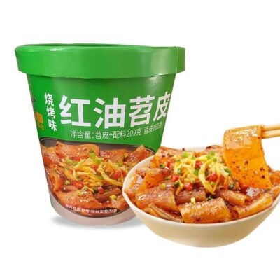 Ma Liu Ji Spicy Red Oil Tapioca Noodles - BBQ Flavour 209g