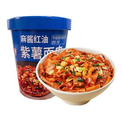 Maluji Spicy Sesame Sauce Purple Sweet Potato Noodles - 134g
