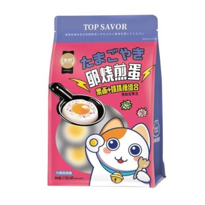 Top Savor Tamagoyaki Jelly with Popping Candy Combo - 12 Cups, 277g