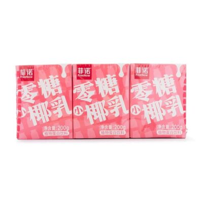 FreeNow Zero Sugar Coconut Milk - 200g x 3 Packs