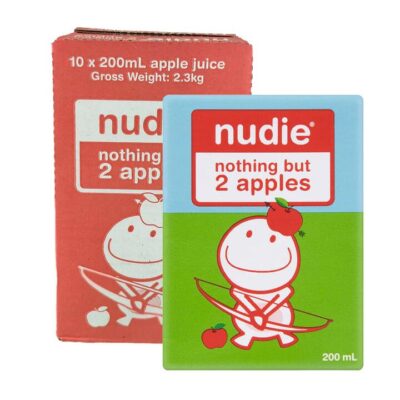 Nudie Kids Pure Apple Juice - 200ml x 10