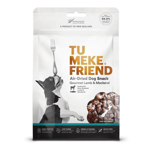 Tu Meke Friend Air-Dried Dog Snack Gourmet Lamb & Mackerel - 150g