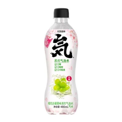 Genki Forest Sakura White Grape Flavored Sparkling Water - 480ml