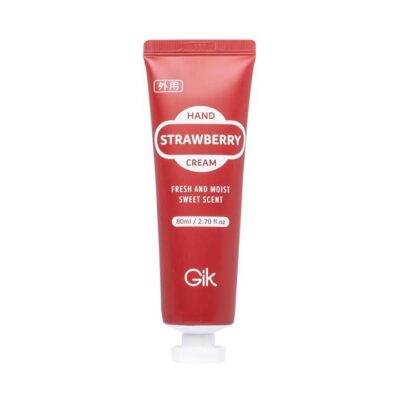 Gik Moisturizing Hand Cream - Strawberry Scent, 80ml