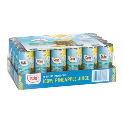 Dole 100% Pineapple Juice - 240ml x 24 Cans