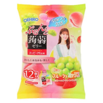 Orihiro Konjac Jelly, Mixed Flavors, 12 Pieces - 240g