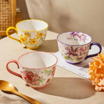 Modern SweetHome Flower Goddess Series Breakfast Cup 450ml