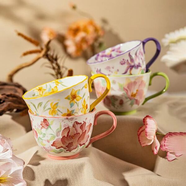 Modern SweetHome Flower Series Daffodil Breakfast Cup 450ml