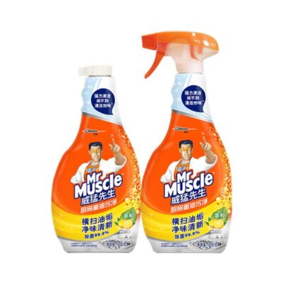 Mr Muscle Kitchen Heavy Duty Degreaser Lemon Scent Twin Pack - 500g+500g