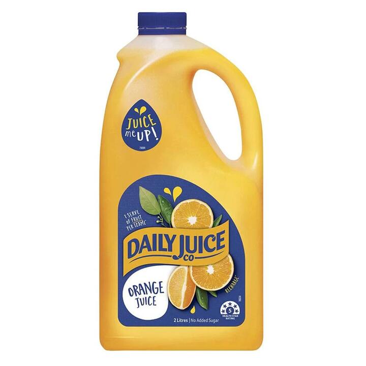 Daily Juice Family Share Pack - Sugar-Free Orange Juice 2L