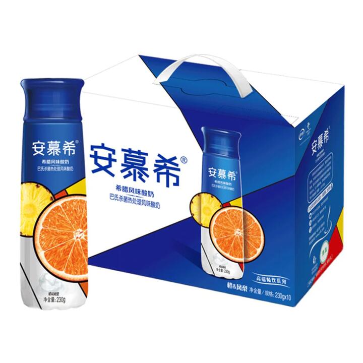 AMX Greek Yoghurt in Pineapple & Orange Flavour 230ml*10 Bottles/Case