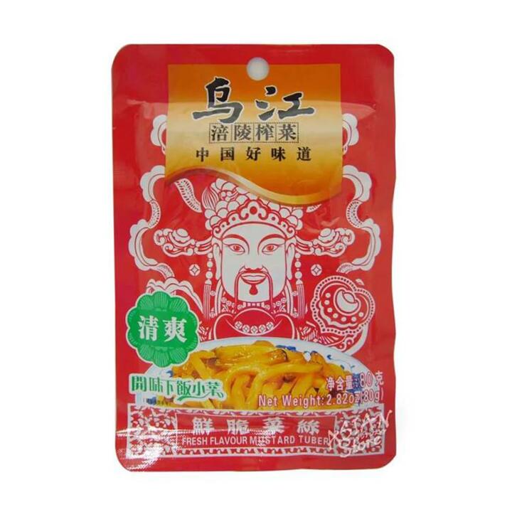 Wujiang Preserved Mustard Greens, Refreshing Flavor, 80g