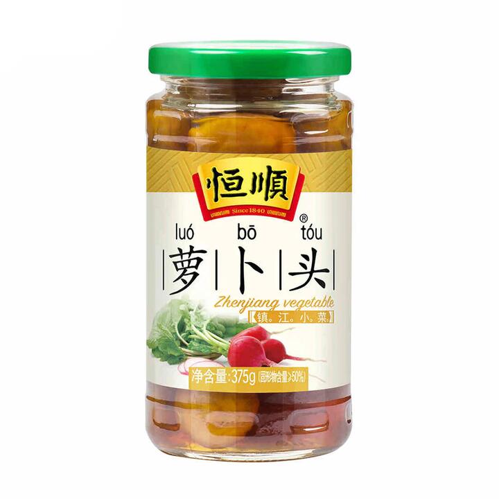 Hengshun Pickled Radish Head 375g