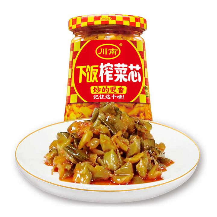 Chuan Nan Pickled Mustard Stems, Perfect for Rice Dishes, 330g