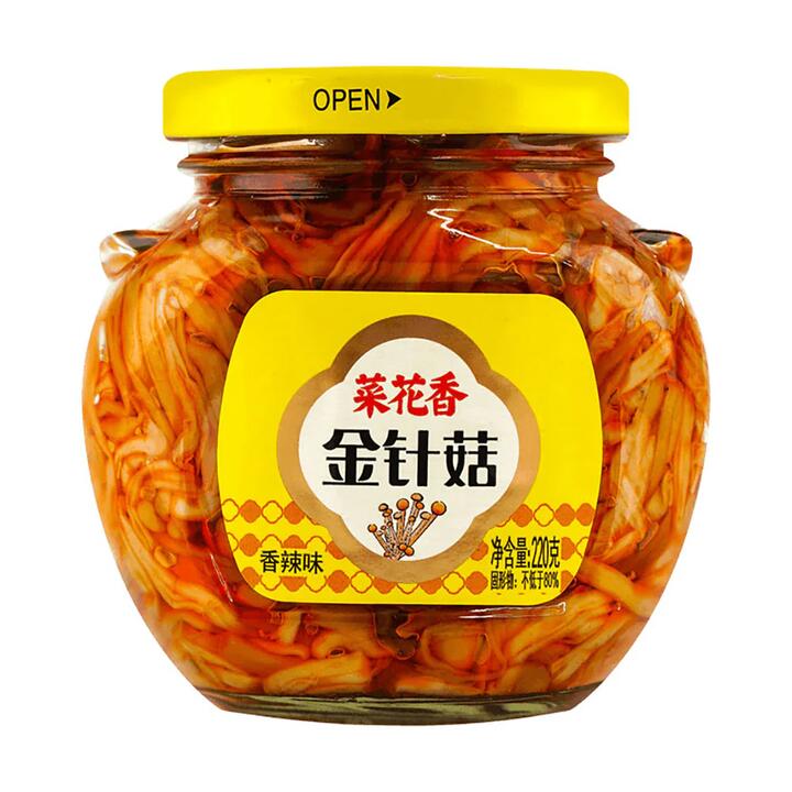 Caihuaxiang Spicy Enoki Mushrooms - 220g