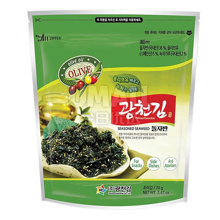 KCK Korean Mixed Rice Seaweed with Olive Oil 70g