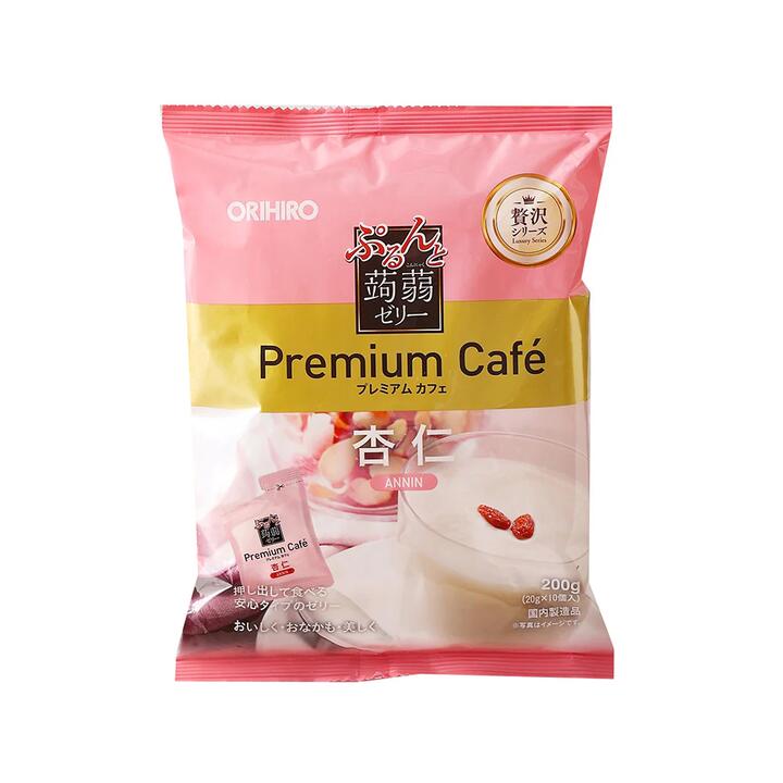 Orihiro Premium Caf¨¦ Konjac Jelly - Almond Flavor, 10 Pieces, 200g