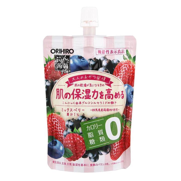Orihiro Japanese Konjac Jelly 0 Calorie Mixed Berry Flavour 130g