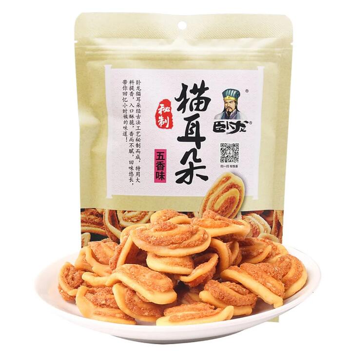 Wolong Five-Spice Flavoured Cat Ear Snacks 138g