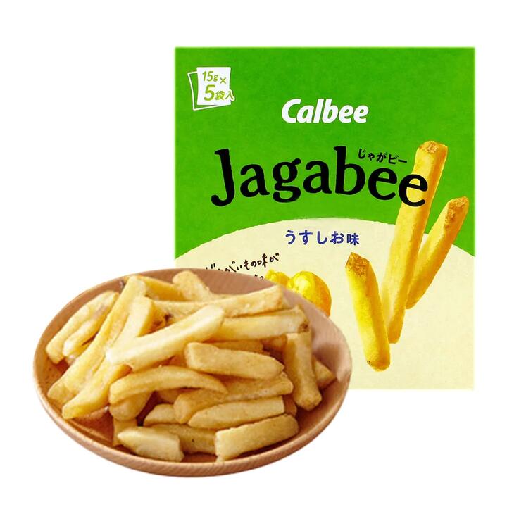 Calbee Jagabee Lightly Salted Potato Sticks - 80g