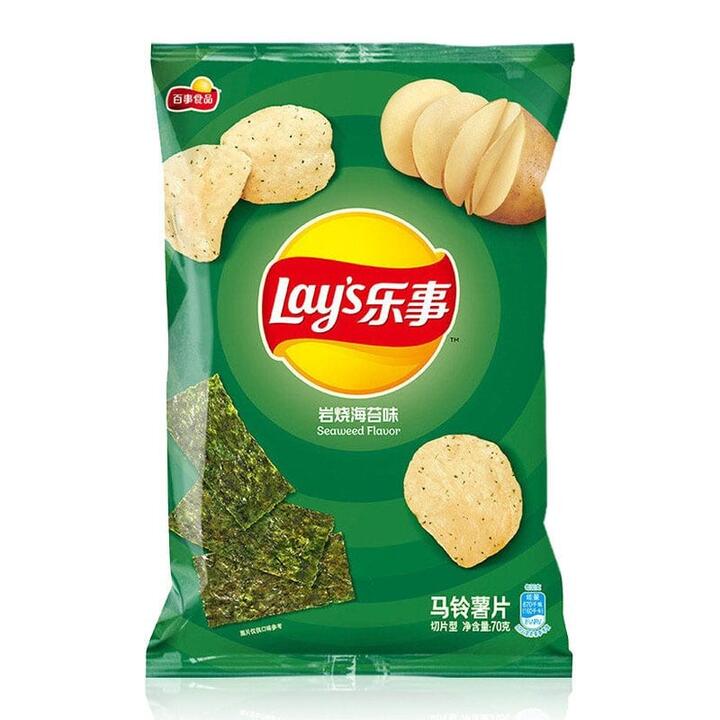 Lay's Seaweed Flavour Potato Chips 70g