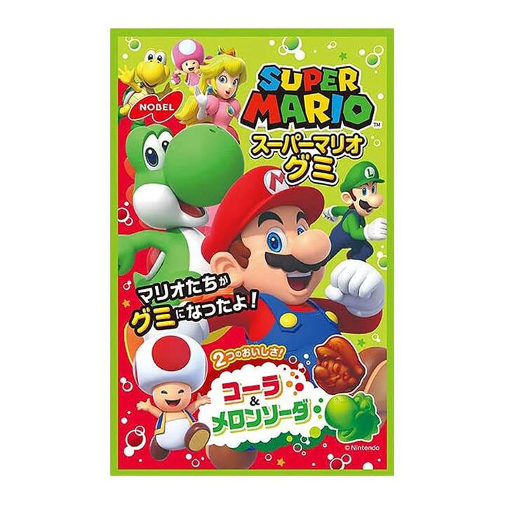 NOBEL Super Mario Soft Candy in Cola/Melon Flavour 50g