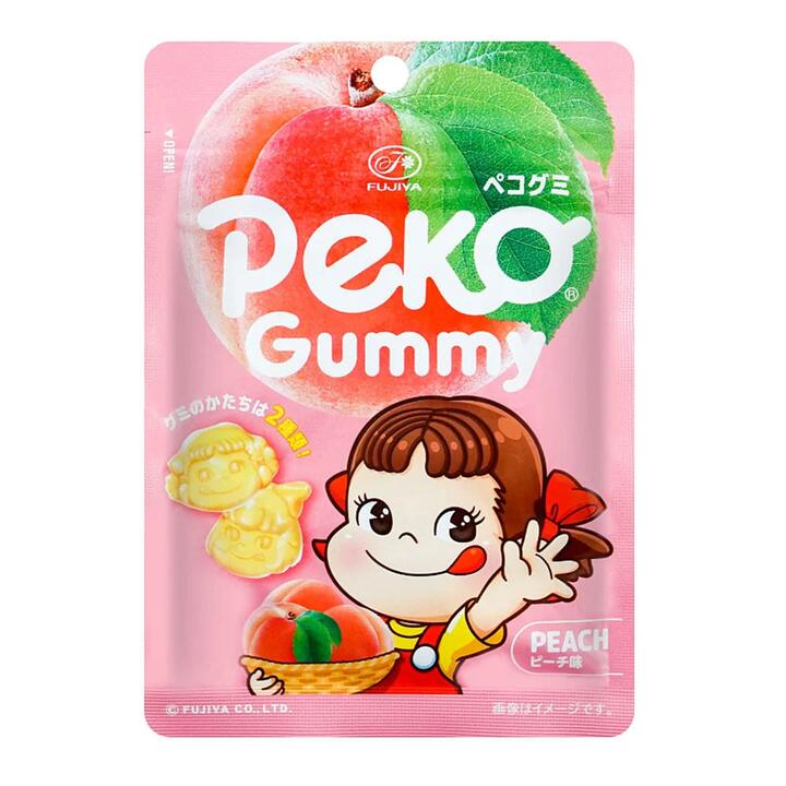 Fujiya Peko Soft Peach Flavoured Candy 50g