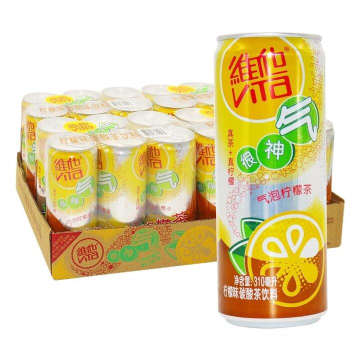 Vitasoy Sparkling Lemon Tea 310ml*24 Bottles/Case