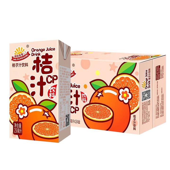 Mr. Sunshine Orange Juice Drink - 250ml x 24