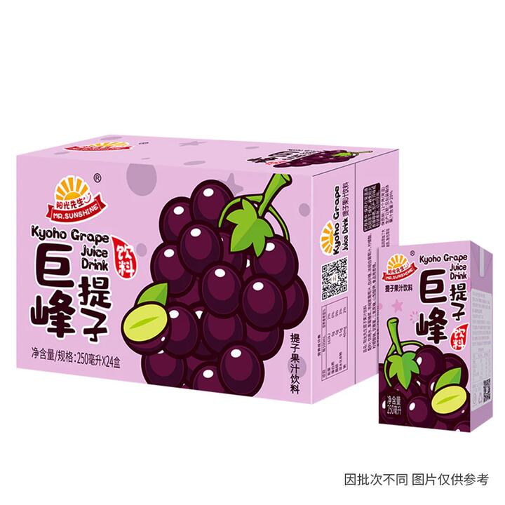Mr. Sunshine Kyoho Grape Juice Drink - 250ml x 24 Pack