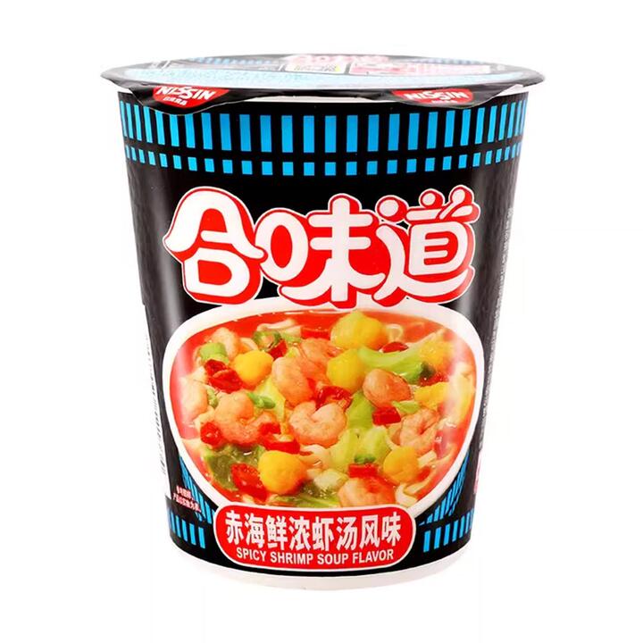 Nissin Cup Noodles Spicy Shrimp Soup Flavor - 79g