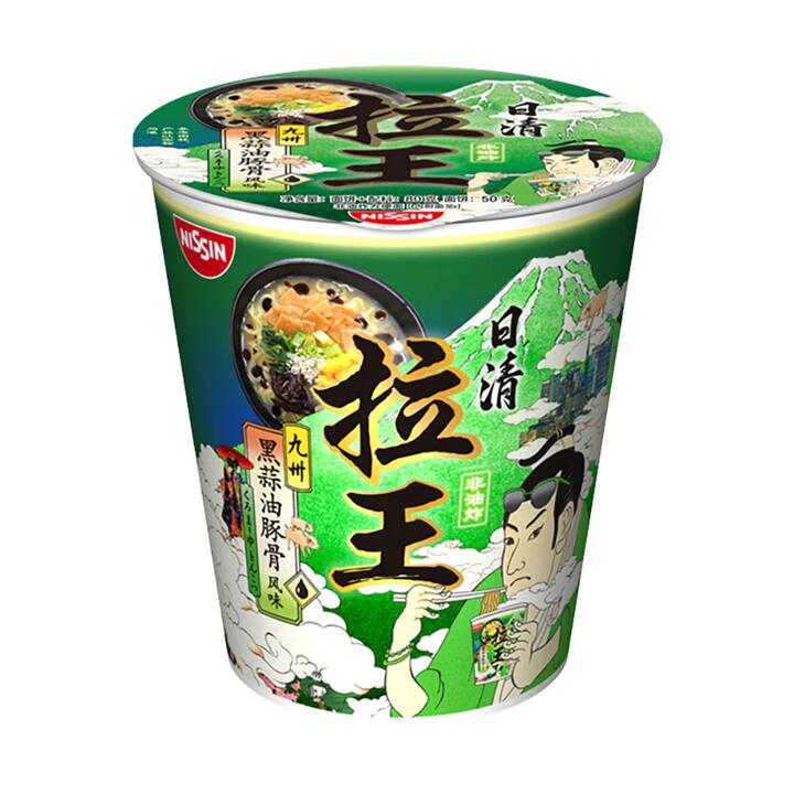 Nissin Raoh Kyushu Black Garlic Oil Tonkotsu Flavor - 80g