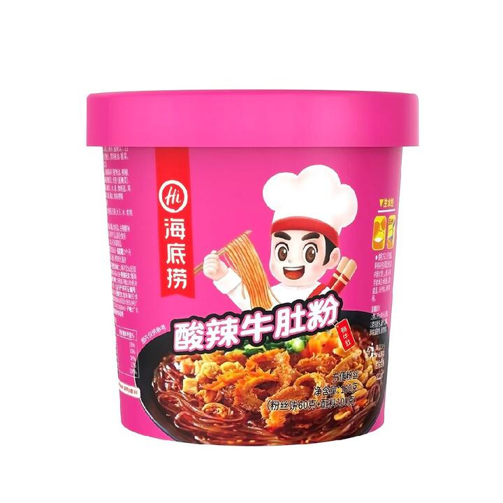 Haidilao Hot and Sour Beef Tripe Instant Noodles, 136g