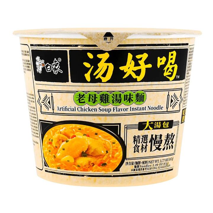 Baixiang Artificial Chicken Soup Flavor Instant Noodle - 107g