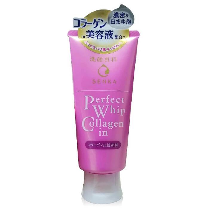Shiseido Senka Perfect Whip Facial Cleanser, Pink Edition, 120g