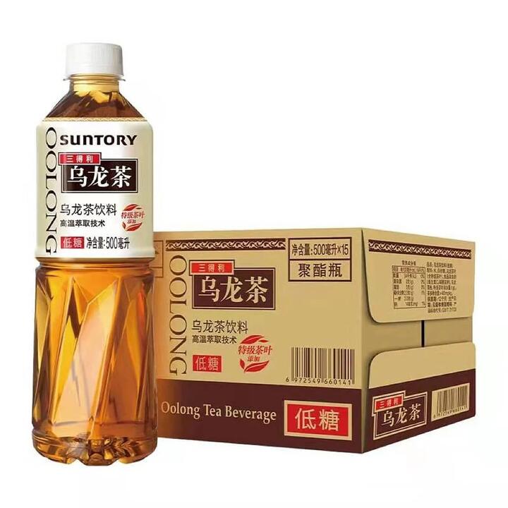 Suntory Oolong Tea, Low Sugar, 500ml x 15 Bottles per Case