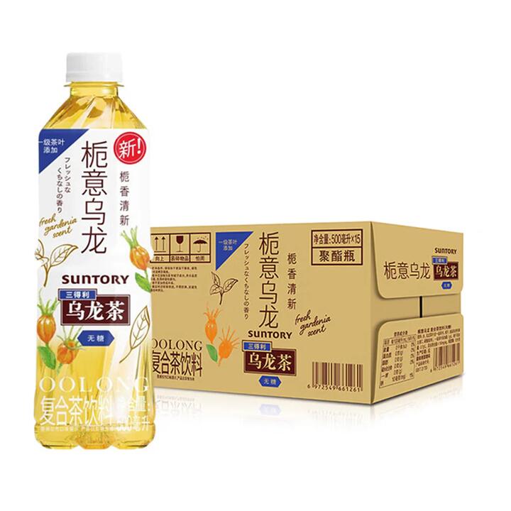 Suntory Gardenia Scented Oolong Tea - Sugar-Free, 500ml x 15 Bottles