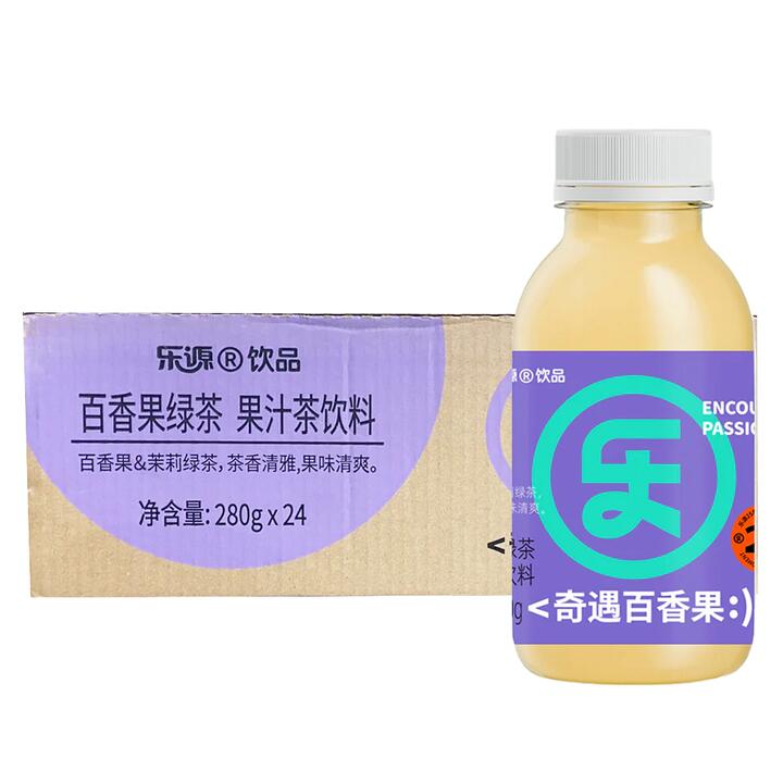 Leyuan Encounter Passion Fruit Green Tea Juice Drink - 280ml x 24 Bottles