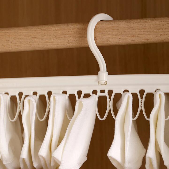 FaSoLa White Two-Tier Sock Storage Rack 41*37cm