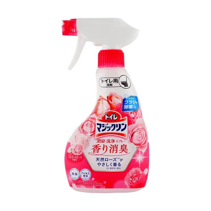 Kao Spray Toilet Cleaner with Rose Scent 380ml