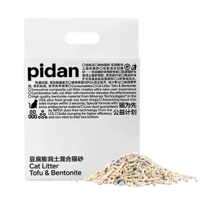 Pidan Tofu and Bentonite Mixed Cat Litter 2.4kg
