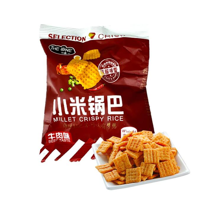 The One Millet Crispy Rice - Beef Flavor, 30g