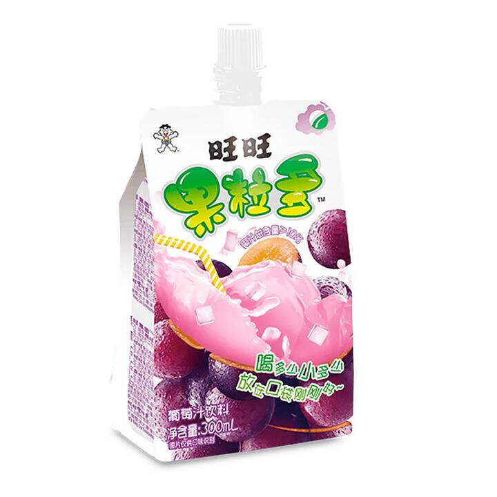 Want Want Grape Flavor Juice with Pulp - 300ml